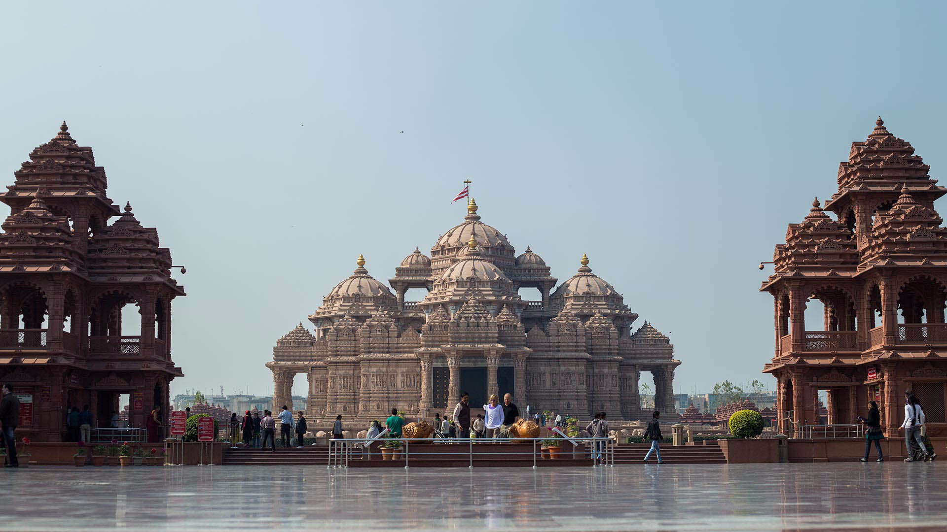 Akshardham Temple Delhi View from Garden